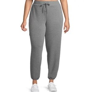 Xersion Women's Plus Size Gray Mid Rise Jogger Pant Size 1X